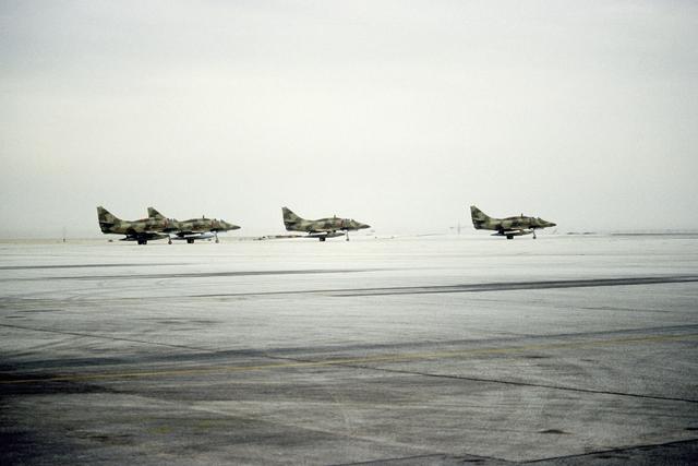 Skyhawks before sortie